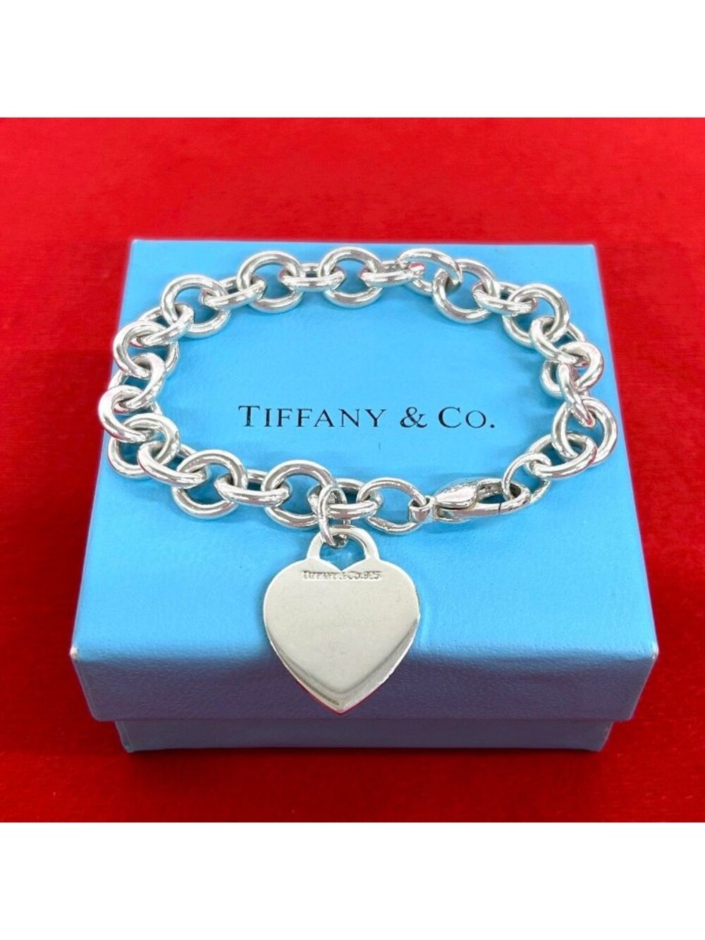 Tiffany & Co Return to Tiffany Heart Tag Bracelet 925 Sterling Silver